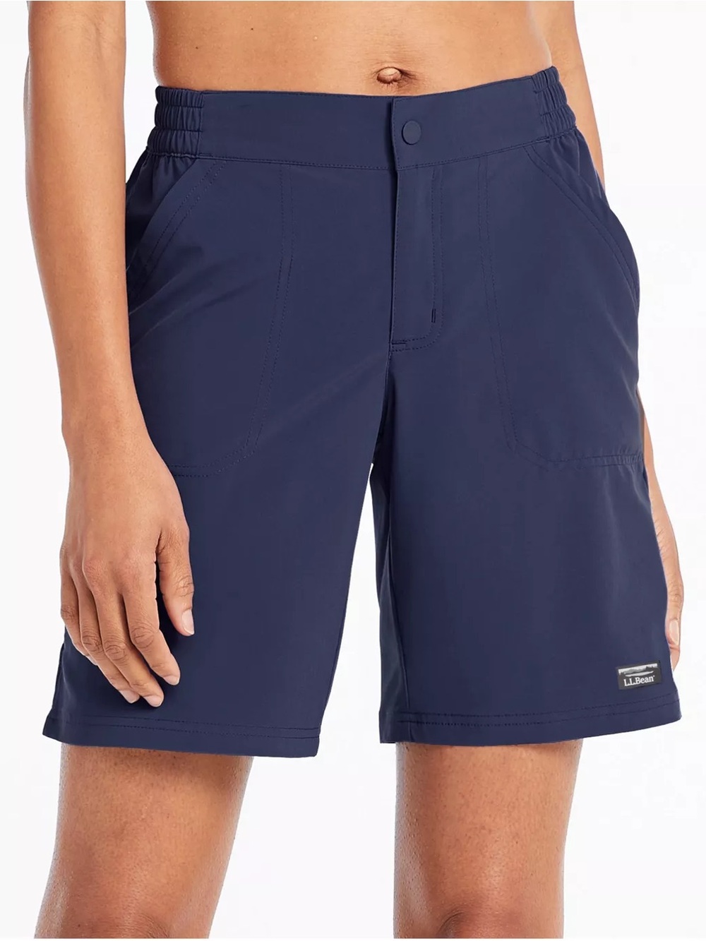 L.L. Bean Women’s Stretch UPF Swim Shorts 9” Darkest Navy Size 14 Regular